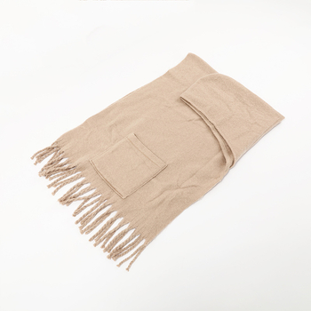 Šal od loop-yarn-a s twill pletenjem, topao unisex šal za sve sezone, Jie Chen, Jiangsu
