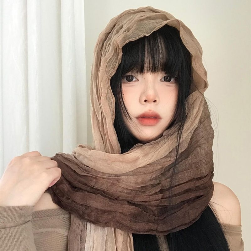 Šal s etničkim stilom, veliki kvadratni uzorak vile, poliester vlakna, jesen 2025, svjež i sladak stil