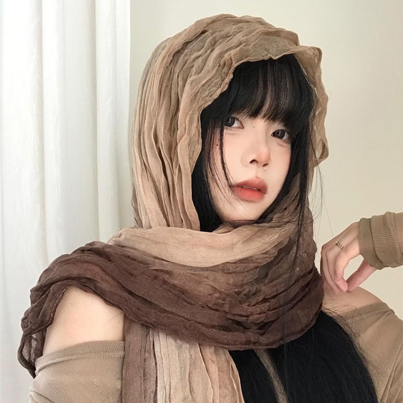 Šal s etničkim stilom, veliki kvadratni uzorak vile, poliester vlakna, jesen 2025, svjež i sladak stil