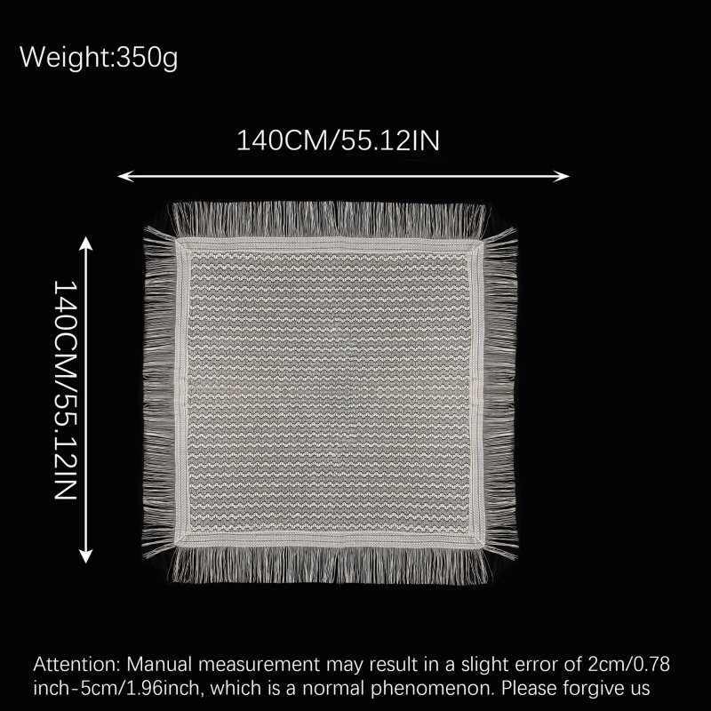 Șal cu glugă din dantelă perforată (Poliester; warp knitting; jacquard; decorativ; sezon: vară/primăvară/toamnă)