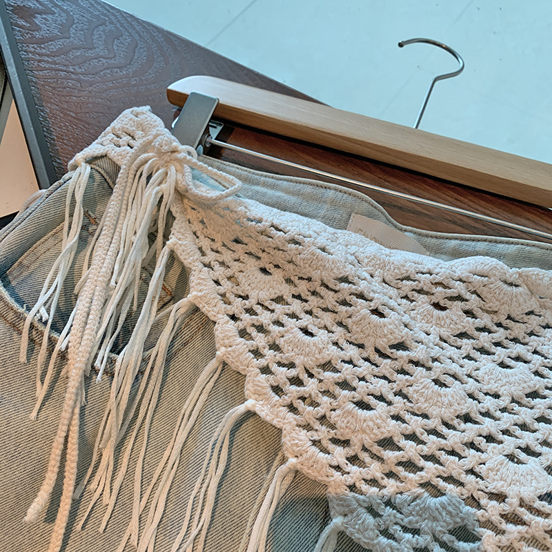 Fular triunghiular din poliester, tricot warp-knit, protecție solară, potrivit pentru vară, primăvară și toamnă