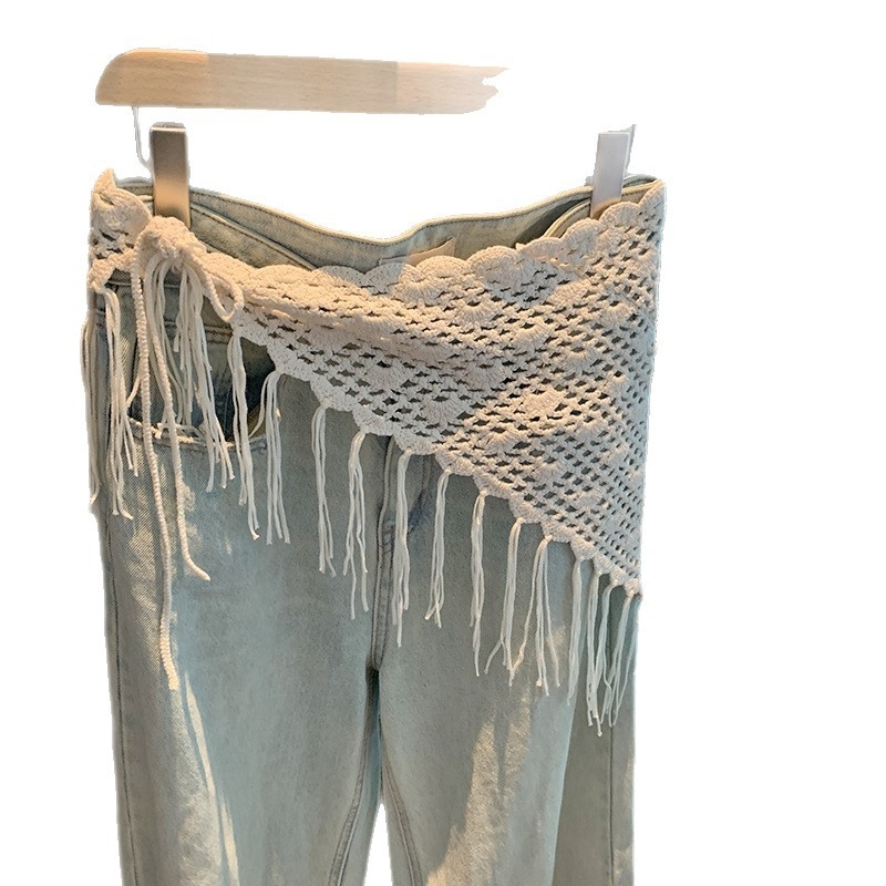 Fular triunghiular din poliester, tricot warp-knit, protecție solară, potrivit pentru vară, primăvară și toamnă