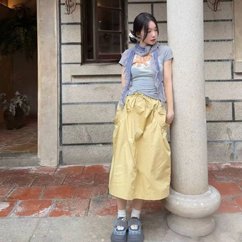 Čipkasti šal s točkicama, plavo-siva boja, dug trokutasti šal s volanom, retro stil