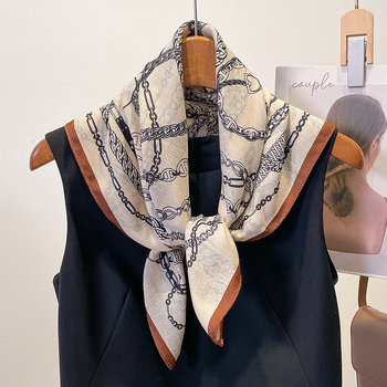 Korejskog stila kvadratni šal s twill tkanjem, poliester materijal, tie-dye završna obrada, urbani modni dodatak