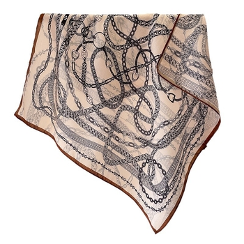 Korejskog stila kvadratni šal s twill tkanjem, poliester materijal, tie-dye završna obrada, urbani modni dodatak