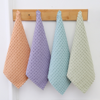 Квадратна кухненска кърпа за почистване, 32 g, 85% полиестер + 15% найлон, абсорбция 5–10 s, удебелена, клас А