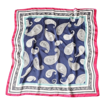 Eșarfă pătrată cu model Totem, poliester, imprimare, căldură decorativă, stil elegant social