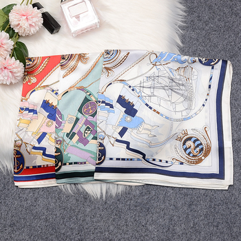 Șal mic pătrat din mătase, 100% mătase, țesătură satin, accesoriu elegant minimalist pentru femei