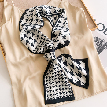 Ženski svilen šal, dekorativni šal za vrat, satenski materijal NEW SILK SATIN, pogodno za proljeće
