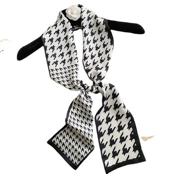 Ženski svilen šal, dekorativni šal za vrat, satenski materijal NEW SILK SATIN, pogodno za proljeće