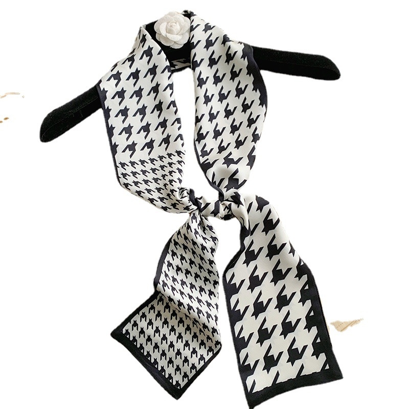 Ženski svilen šal, dekorativni šal za vrat, satenski materijal NEW SILK SATIN, pogodno za proljeće
