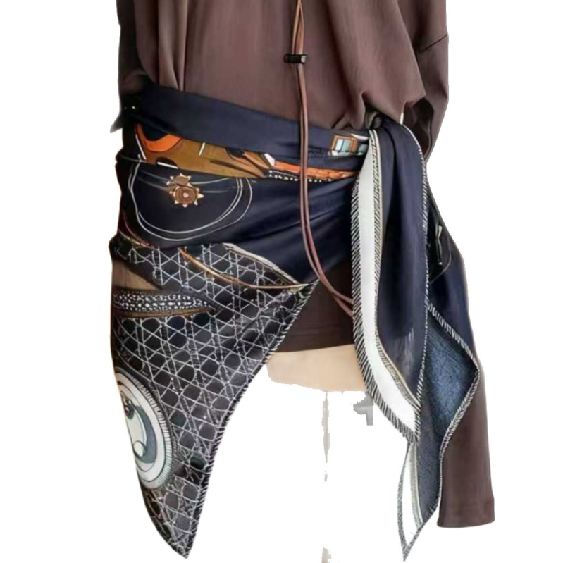 Șal triunghi feminin – 100% poliester, țesătură simplă, imprimeu, toamnă 2025, accesoriu versatil și elegant