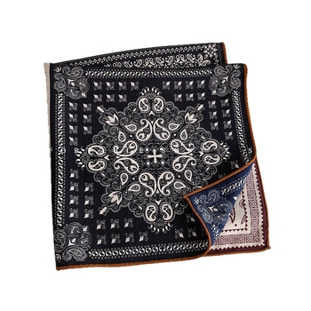 Șal pătrat din mătase cu lână, toamnă 2025, origine Hangzhou, tricot warp-knit, imprimare