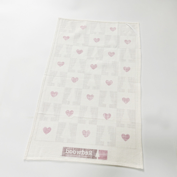 Персонализирана чайна кърпа от памук и лен с дигитален печат, райета, възможност за персонализация