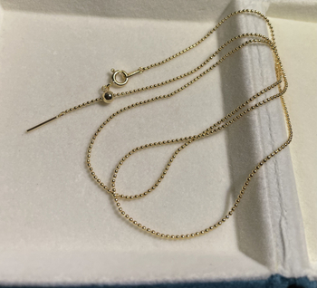 Lanț cu bile placat cu argint și pandantiv din argint 925 — design original