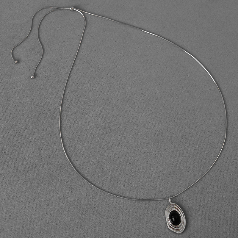 Colier din alamă, electroplating, stil geometric, lanț șarpe, pandant din alamă