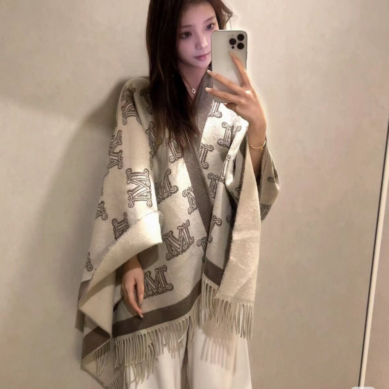 Șal dublu față din bumbac pentru femei, model geometric, tricotat manual, jacquard, cald