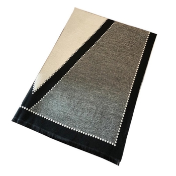 Șal feminin, stil coreean, în formă V, dublu‑față, din cașmir artificial, cu pelerină, model în grilă, păstrează căldura, țesătură plată, Jacquard