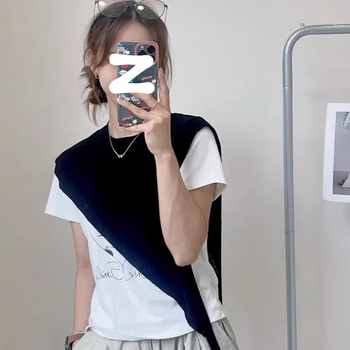 Baochen Beveled trokut šal s veznim dizajnom, korejskog inspiracije, elegantni jedinstveni uzorak, dekorativni šal; Materijal: core-spun yarn; Pletenje: ravno; Sezona: proljeće-ljeto-jesen; Funkcija: dekoracija