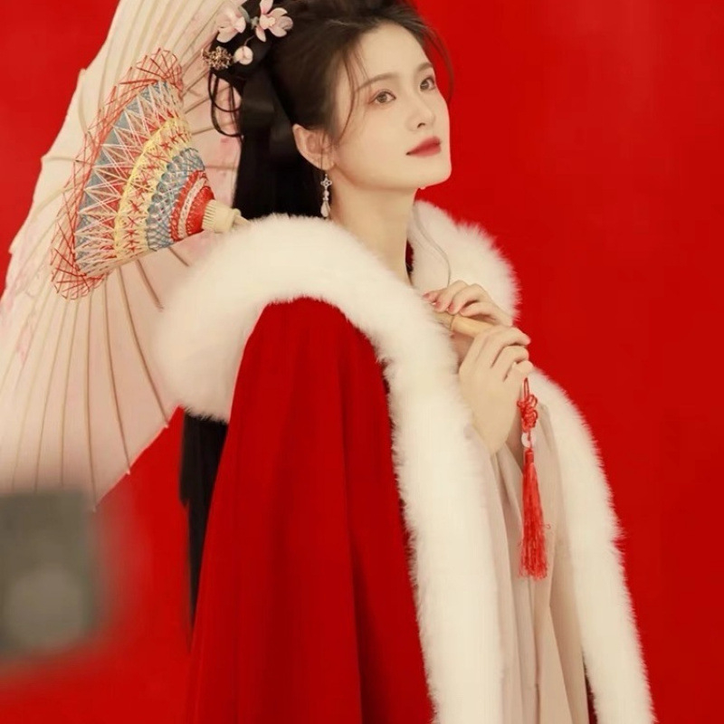 Női Hanfu hosszú köpeny, monokróm, twill pamutból, 2022 tavasz, Kínai eredet