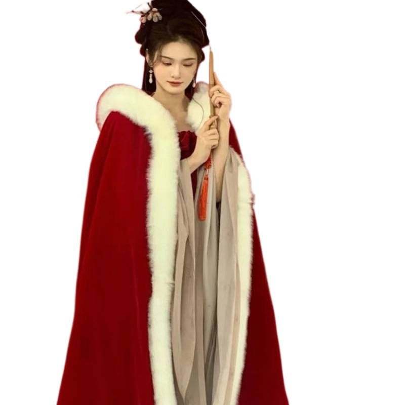 Női Hanfu hosszú köpeny, monokróm, twill pamutból, 2022 tavasz, Kínai eredet