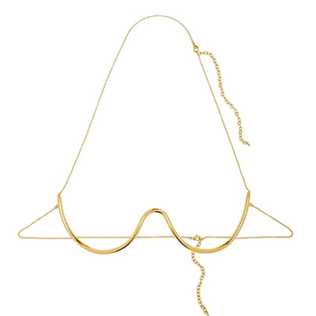 Női testlánc — ötvözet, geometriai forma, elektroplatolás (Anyag: ötvözet; Stílus: női; Forma: geometriai; Feldolgozás: Elektroplatolás)