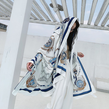 Летен лек шал от памук и лен, твил тъкан, стил Пучанг, сезон лято, главна материя: памук