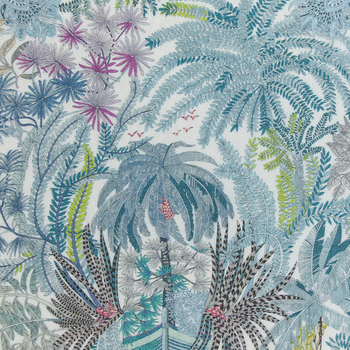 Yingqiao сатенен квадратен шал от коприна и вълна, оригинален растителен десен, Пролет 2024