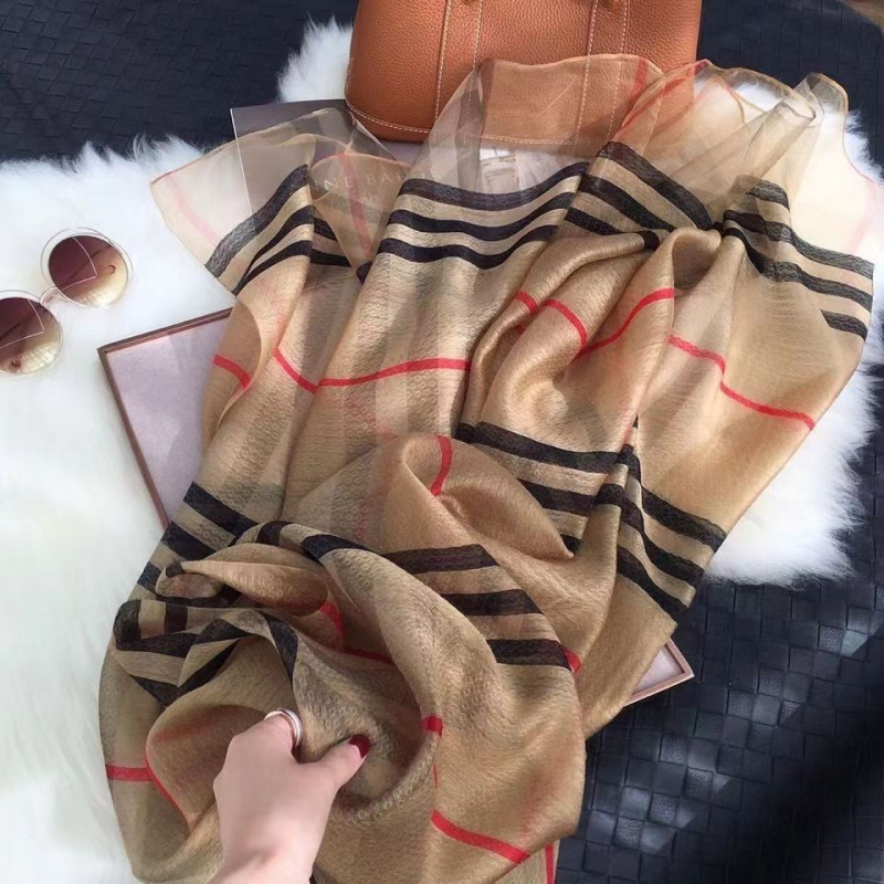 Ženski šal od simulirane svile, svestran ljetni dodatak, podrijetlo Zhejiang, warp tkanina, svestran dizajn