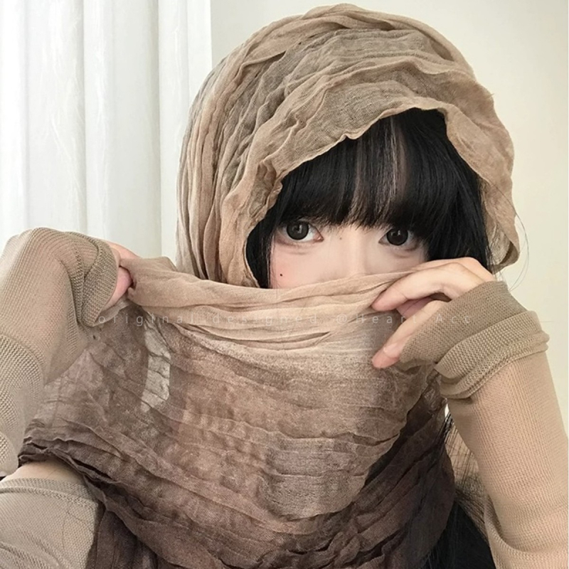 Boemski šal – mješoviti materijal, gradijentni efekt, jesen, zimsko izdanje 2025