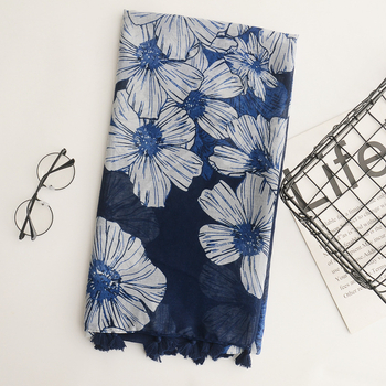 Etno mintás sál, poliészter, egyszerű szövés | Yadolce, téli modell, Kína