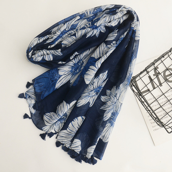 Etno mintás sál, poliészter, egyszerű szövés | Yadolce, téli modell, Kína