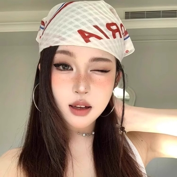 Fejkendő-turbán, négyzet alakú selyemsál, utcai/hip-hop/niche/instílus, tavasz