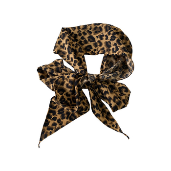 Leopárd mintás nyári vékony sál, warp-knit, nyomtatott kivitel, sokoldalú stílus
