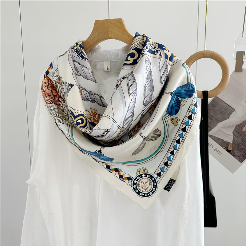 Kvadratni svileni šal - dvostrano dvobojna twill tkanina, 100% svila, podrijetlo Hangzhou