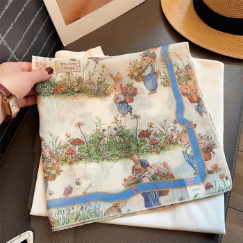 Női pamut-poliészter keverék sál, könnyű és vékony, bevezetés 2025 tavasz, sokoldalú nyak- és fejkendő