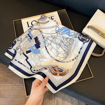 Selyem négyszögletes sál, szatén szövés, 100% selyem, 2025 tavaszi kollekció