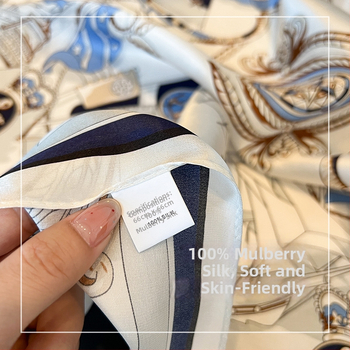 Selyem négyszögletes sál, szatén szövés, 100% selyem, 2025 tavaszi kollekció