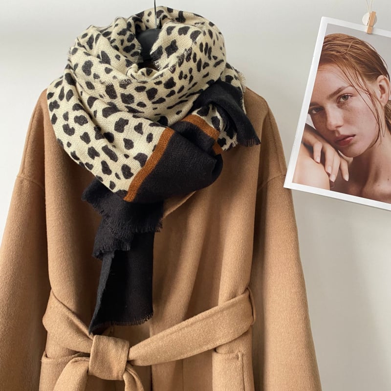 BORYA műkasmír sál, téli, kétoldalas sima szövés, Puchang és Fashion OL stílus