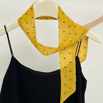 Sál szív- és pöttyös mintával, pamutfonalból, eredetű Jinhua, tavaszhoz