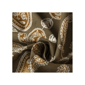 Женски квадратен шал с paisley мотив – рециклирана 60-count памук, есен 2025, произход: Deqing, Zhejiang