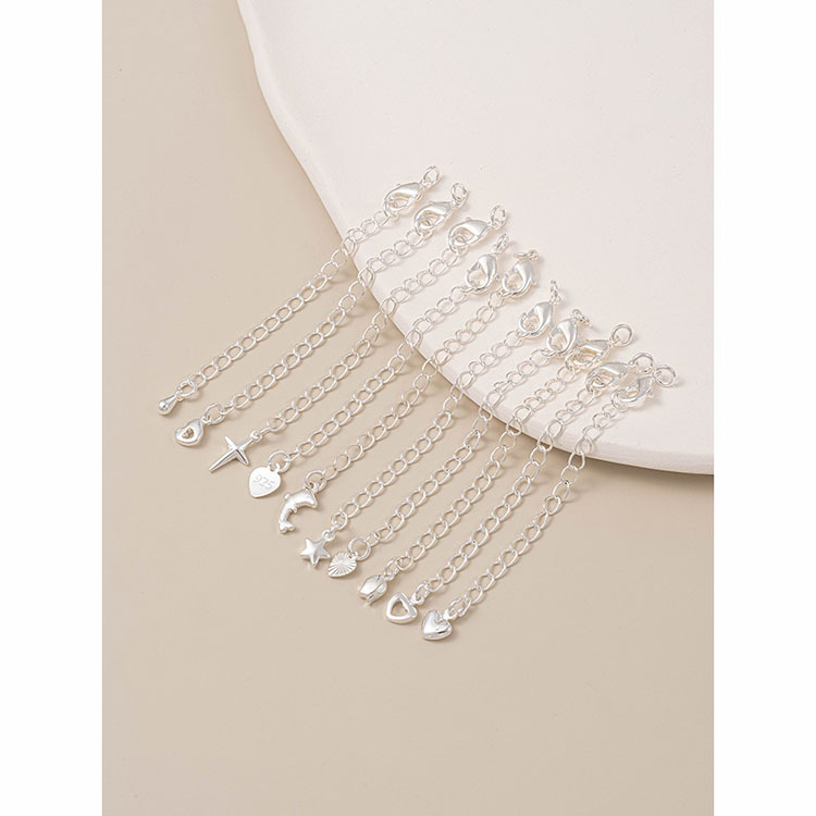 925 sidabro kaklo papuošalas su išplėsta grandine ir lobster užraktu – DIY papuošalų priedas