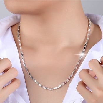 Muški lanac od 925 sterling, privjesak 18K, pleteni dizajn, proljeće 2025 izdanje