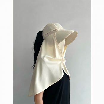 Saulės apsaugos skrybėlė su integruota veido kauke ir kaklo šaliku, UV apsauga vasarinei dviračių kelionei