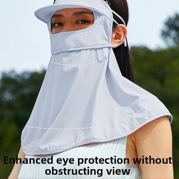 Γυναικεία μάσκα προστασίας από τον ήλιο για καλοκαίρι με πλήρη κάλυψη προσώπου, αναπνεύσιμη UV ασπίδα, γρήγορο στέγνωμα, ανθεκτική στον άνεμο για ποδηλασία και οδήγηση