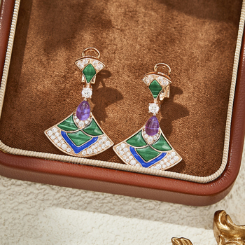 Réz nyaklánc geometriai mintával, Guangzhou eredetű, 2025 nyári kiadás, magas színvonalú stílus