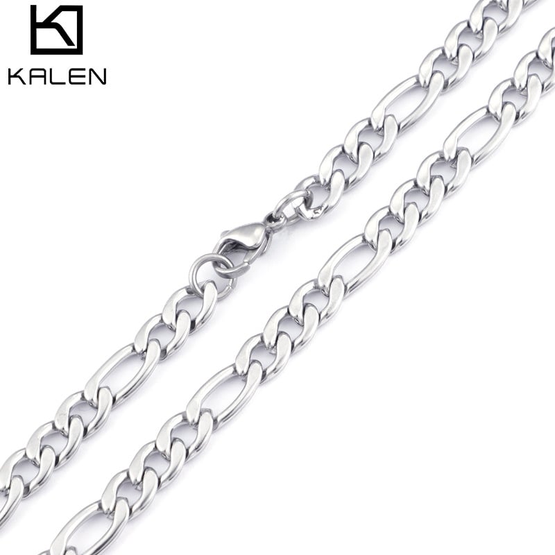 Titánacélból készült nyaklánc geometriai dizájn, Kalen/Card Wheel márka