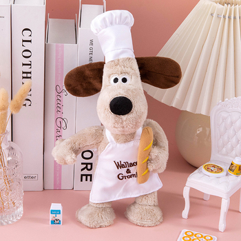 Păpușă pluș câine, pluș scurt, umplutură PP bumbac, jucărie multifuncțională cu bliț, pentru 15–35 ani