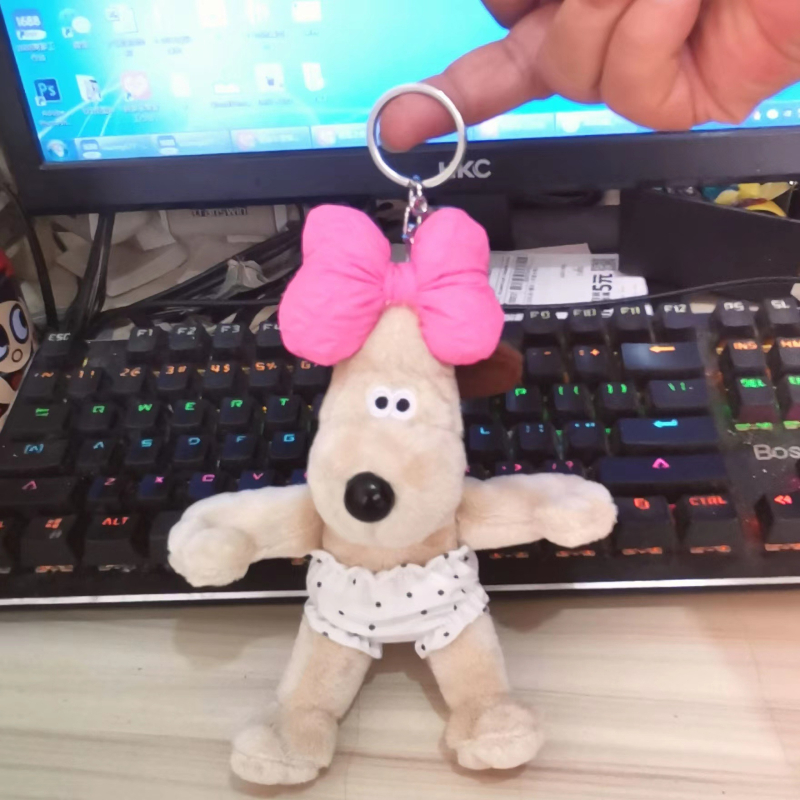 Păpușă pluș câine, pluș scurt, umplutură PP bumbac, jucărie multifuncțională cu bliț, pentru 15–35 ani