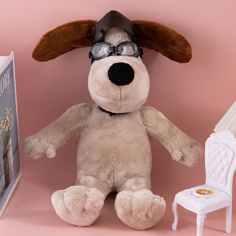 Păpușă pluș câine, pluș scurt, umplutură PP bumbac, jucărie multifuncțională cu bliț, pentru 15–35 ani